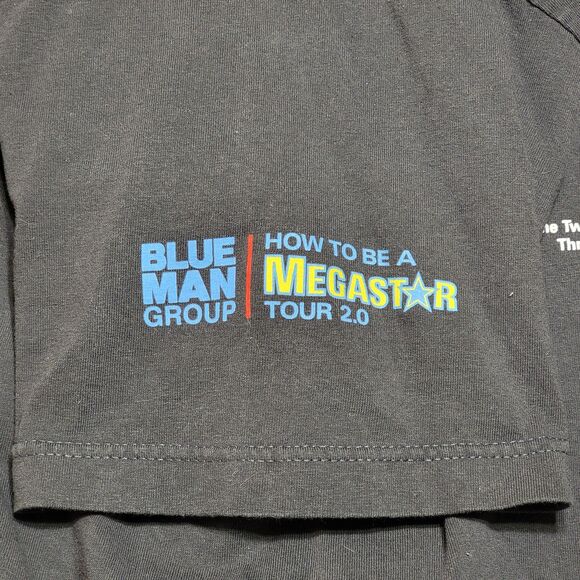 Blue Man Group SS Grey Tee "Rock Concert Movements #7" - Size 2XL - Picture 3 of 6